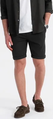 Produktbild von Ombre Clothing Segeltuchshorts für Männer Iosia schwarz S