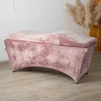 Produktbild von Wellen-Matratzen-Set mit Memory-Schaum und Liegenbezug | Für Wimpernverlängerung & Kosmetik, 190x70 cm, pink