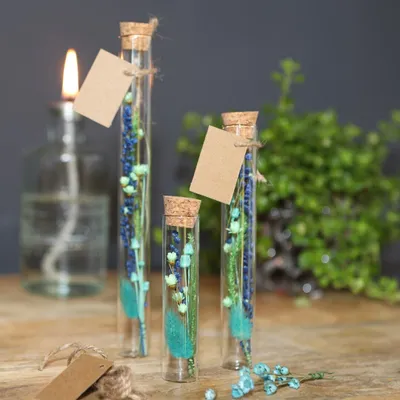 Produktbild von Reagenzglas mit Flachboden, Packung mit 12 Stück, in 3 Größen erhältlich | Glasröhrchen zum Hinstellen, Größe:h.19 Ø 2 cm