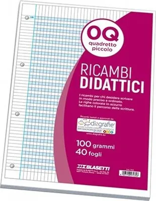 Produktbild von Blasetti 7435, Einfarbig, Blau, Weiß, A4, 40 Blätter, 100 g/m², Kariertes Papier
