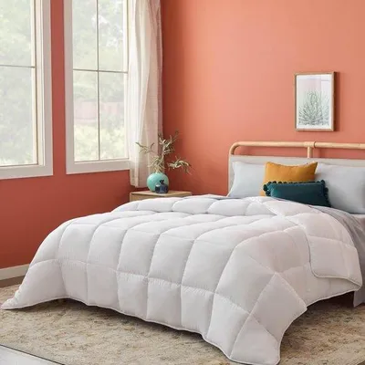 Immagine prodotto di Ibenzoa® Copertura per letto traspirante, adatta a tutto l'anno, in microfibra, 200 x 200 cm – morbida, resistente, bianca