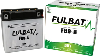 Image de FULBAT Batterie FUL DRY - FB9-B / YB9-B (sèche, service, acide inclus)