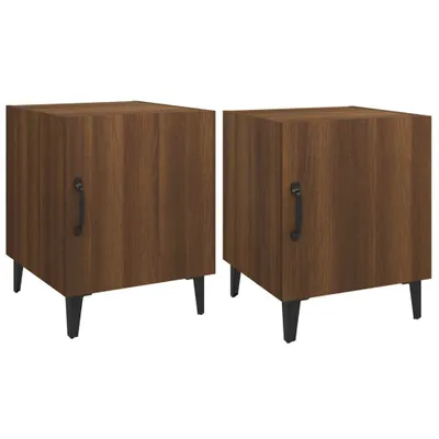 Immagine prodotto di Comodini 2 pz Rovere Marrone in Legno Multistrato