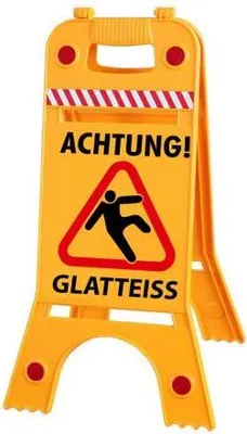 Produktbild von Warnaufsteller Dachaufsteller - Achtung Glatteis - Gr. ca. 28 x 64cm - 308551-4