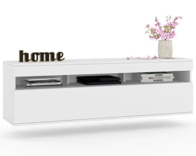 Produktbild von Fernsehschrank TV-Lowboard PLAY HÄNGEND Weiß Matt/Weiß Matt 100cm