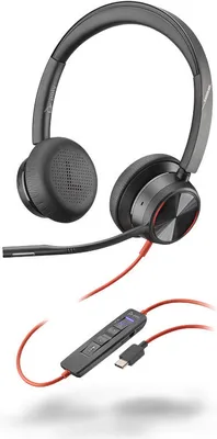 Obrázek produktu pro Poly Blackwire 8225 - Kopfhörer - Kopfband - Büro/Callcenter - Schwarz - Binaural - Lautstärke + - Lautsärke -