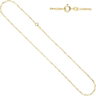Produktbild von 1,8mm Singapurkette Kette Halskette 585 Gold Gelbgold 45cm Halsschmuck