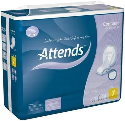 Produktbild von Vorlage Attends Contours Air Comfort 7 (1Karton:4x28Stk.)>>>>