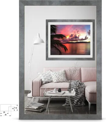 Produktbild von Rahmengalerie24 Bilderrahmen 33x98 cm rahmen Beton