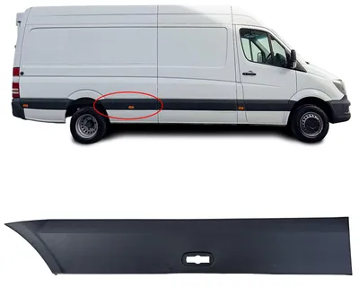 Für Mercedes Sprinter W906 06-18 Seitenleiste Türleiste Zierleiste Mitte LINKS in der Farbe von Carparts-Online GmbH