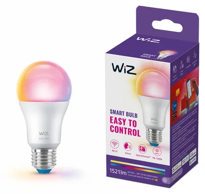 Produktbild von WiZ Lampe 100 W A60 E27, Intelligentes Leuchtmittel, Wi-Fi/Bluetooth, Weiß, Wi-Fi 4 (802.11n), 802.11b, 802.11g, LED, E27