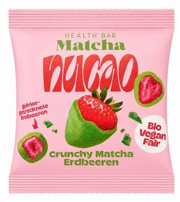 Produktbild von nucao Schokofrüchte Crunchy Matcha Erdbeeren  50g