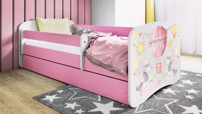 Immagine prodotto di Letto per bambini a pallone 70x140, 80x160, 80x180 cm - set completo con cassetto e protezione anticaduta