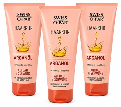 Produktbild von SWISS O·PAR Haarkur Arganöl – 200 ml ( 3 Pack)
