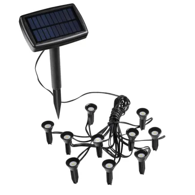 Produktbild von Solarlampen Solarleuchten Gartenbeleuchtung Pflanzstrahler Balkon Kübel Garten 10x LED