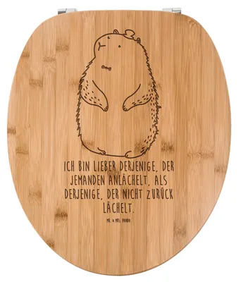 Produktbild von Mr. & Mrs. Panda WC Brille Murmeltier - Transparent - Geschenk, Fröhlichkeit, Respekt, Anstand, Knigge, Toilettendeckel, Klobrille, Klodeckel, Gute Laune, Freundlichkeit