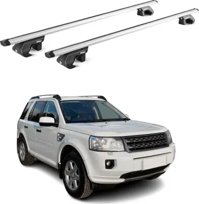 Image de Barres de toit transversales ABE pour Land Rover Freelander II 2006-2016 Gris 2x