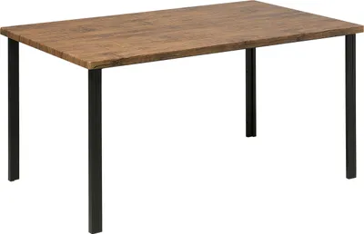 Zdjęcie produktu dla BELIANI Stół do jadalni brązowy 150 x 90 cm metalowe nogi 6 miejsc