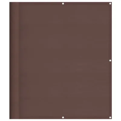 Image de vidaXL Pare-vue balcon brun 120x800 cm 100 % polyester-Oxford