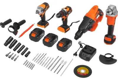 Obrázok produktu pre KRAFT&DELE | Súprava akumulátorového náradia v kufríku, 3x21V, 3000 mAh