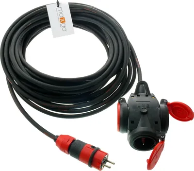 Produktbild von SCHUKOultra-PRO Verlängerungskabel 3-fach Kupplung H07RN-F TITANEX 3G2,5mm² 230V 16A IP54 5-50m, Länge:25m