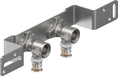 Produktbild von UPONOR S-Press PLUS Montageeinheit, 16, Rp1/2"FT, c/c 150 mm, 1 Stk.
