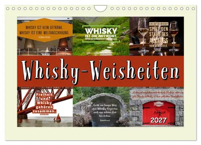 Produktbild von Whisky-Weisheiten (Wandkalender 2027 DIN A4 quer), CALVENDO Monatskalender