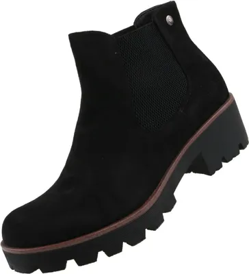 Produktbild von Rieker Damenschuhe Stiefeletten Schlupfstiefel Stiefel Schwarz Freizeit, Schuhgröße:38 EU
