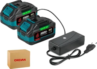 Immagine prodotto di Batteria agli ioni di litio, alta capacità, compatibilità versatile, caricatore 2 588VF 1EU