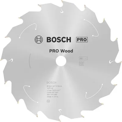 Produktbild von PRO Wood cordless Kreissägeblatt, 184 x 1,6 x 16 mm, T16