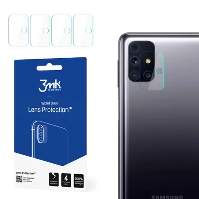 Produktbild von 3mk Hybridglas Lens Protection für Samsung Galaxy M31s Kamera Objektiv Kameralinse 0,16mm 6H (4 Stück)