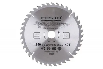 Productafbeelding van FESTA SK 250/3.2/30mm zaagblad, 40 tanden, artikelnummer 22335