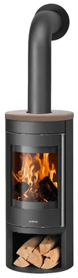 Produktbild von Justus Mino 2.0 Kaminofen Stahl Schwarz mit Keramik-Abdeckplatte Grappa
