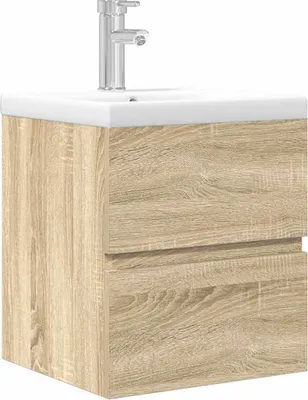 Produktbild von 2-tlg. Badmöbel-Set Sonoma-Eiche Holzwerkstoff
