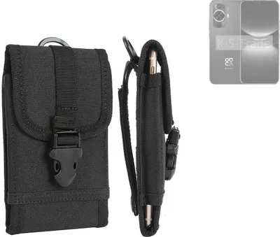 Produktbild von K-S-Trade Holster Handy Hülle kompatibel mit Huawei nova 12 Lite Holster Handytasche Gürtel Tasche Schutz Hülle Robust Outdoor schwarz