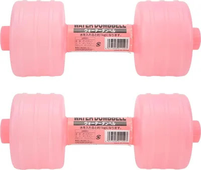Obrázok produktu pre 2 vodné činky, ružové, nastaviteľné fitness závažie, na tréning v domácej kancelárii a formovanie postavy
