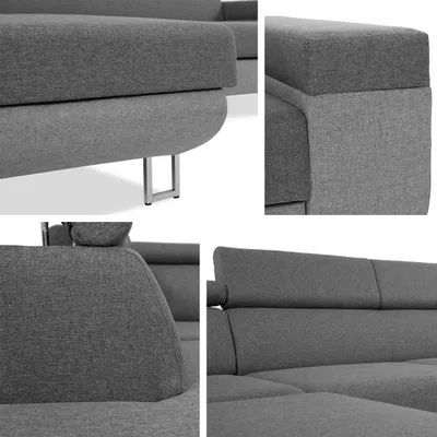 Produktbild von MIRJAN24 Ecksofa Fonti, Eckcouch mit Schlaffunktion und Bettkasten, L-Form Sofa vom Hersteller (Polo 872, Seite: Links)