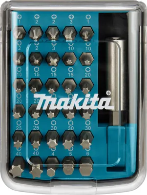 Obrázek produktu pro Makita D-34936, 31 kusů, spojka C, šestihran (imperiální), šestihran (metrický), vrták na matice, křížový, plastový