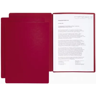 Produktbild von Pagna Präsentationsmappe Star 2tlg. rot