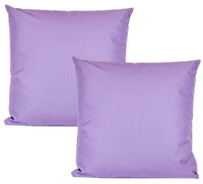 Produktbild von JACK 2er Set 50x50cm Outdoor Kissenhülle Kissenbezug Wasserfest Sitzkissen Lounge Kissen Garten Stuhl Lotus Effekt, Farbe:Flieder