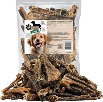 Image de Un délice, une friandise naturelle à mâcher pour les chiens, Mr. Pretzel Panse de bœuf séchée 1kg