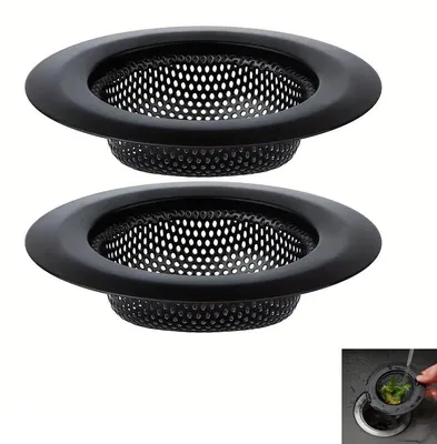 Produktbild von IMAXWAVE 2 Stück Abflusssieb aus Edelstahl (7,2 cm), Filter für Küche und Bad, v
