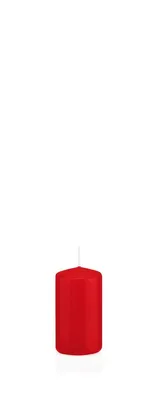 Produktbild von INNA-Glas Wachskerze Maeva, rot, 20cm, Ø 10cm, 156h -  Germany - Stumpenkerze - Windlicht Kerze