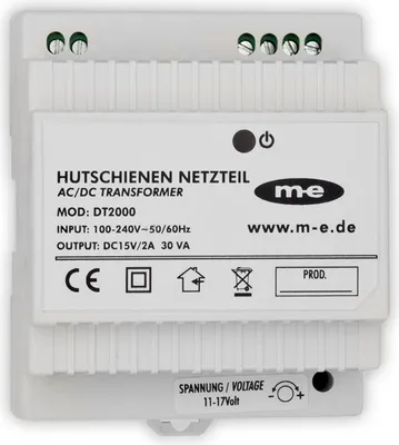 Obrázek produktu pro M-E MODERN-ELECTRONICS napájecí jednotka na DIN lištu DC 15 V/ 2 A (40778)