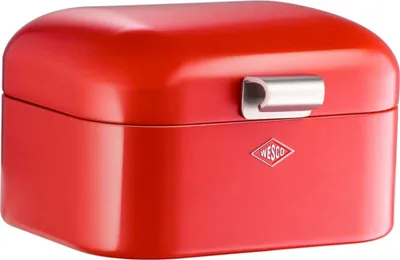 Produktbild von Wesco Mini Grandy, Frühstücksbox, Brotdose, Butterbrotsdose, Rot, Stahlblech, 235001-02