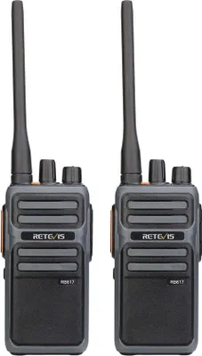 Image de Kit de radios rechargeables - Radios bidirectionnelles avec batterie de 4400 mAh et alarme d'urgence, idéales pour le ski et les activités de plein air