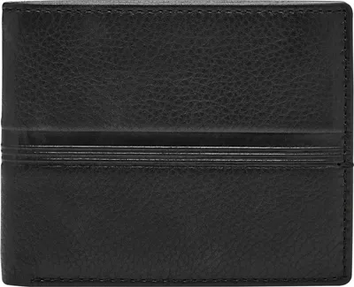 Image de FOSSIL porte-monnaie Roger Bifold With Flip ID Black noir