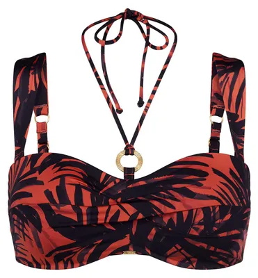 Produktbild von Triumph Damen Bügel-Bikini-Top Red Label Summer Palm brown-darkcombination - Größe 38C