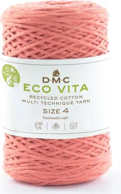 Immagine prodotto di DMC Eco Vita-4 - filato di cotone riciclato spesso realizzato con 80% cotone e 20% poliestere (Color 15)