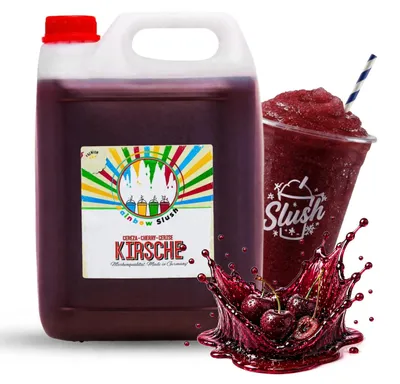 Produktbild von Rainbow Slush Sirup Kirsche 5 Liter 1:5 AZO frei ohne Glyzerin Konzentrat